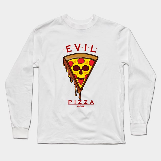 Evil Pizza Long Sleeve T-Shirt by Producer